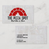 Brick Oven Flame Logo | Pizzeria Visitenkarte (Vorne/Hinten)
