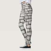 Brick Pattern Cobblestone Street Pathway Sidewalk Leggings (Links)