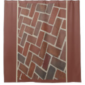 Brick Pattern Duschvorhang (Vorderseite)