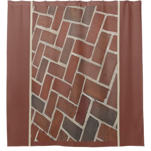 Brick Pattern Duschvorhang (Vorderseite)