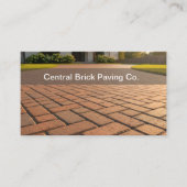 Brick Paving And Pavers Theme Business Cards Visitenkarte (Vorderseite)