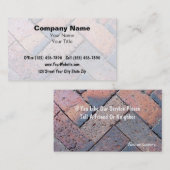Brick Paving Business Cards Visitenkarte (Vorne/Hinten)