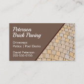 Brick Paving Patio Bau Visitenkarte (Vorderseite)