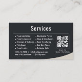 Brick Paving QR Code Professional Visitenkarte (Rückseite)