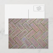 Brick Paving Textur Postkarte (Vorne/Hinten)
