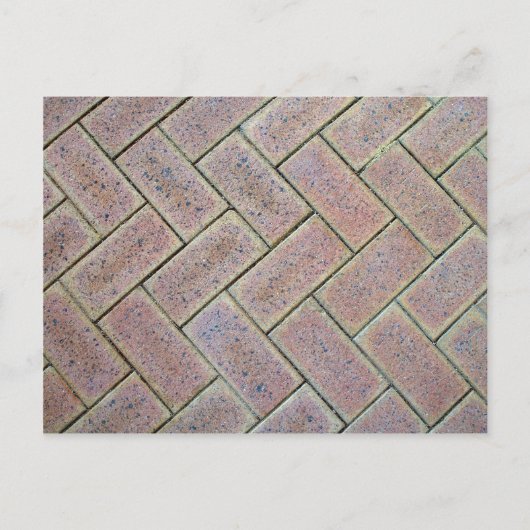 Brick Paving Textur Postkarte (Vorderseite)