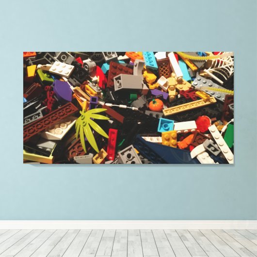 Brick Pile Leinwanddruck (Insitu (Holzboden))