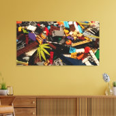 Brick Pile Leinwanddruck (Insitu (Wohnzimmer))