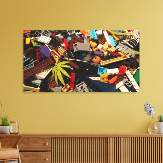 Brick Pile Leinwanddruck (Insitu (Wohnzimmer))