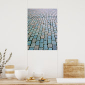 Brick Plaza at The Grand Place - Brüssel, Belgien Poster (Küche)