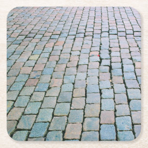 Brick Plaza at The Grand Place - Brüssel, Belgien Rechteckiger Pappuntersetzer