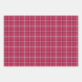 Brick Red and Soft Peach Plaid Geschenkpapier Set (Vorderseite)