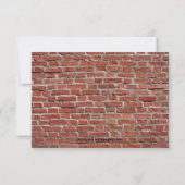 Brick, Red & Black mit Foto-3x5Grad Ankündigung (Rückseite)