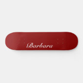 Brick Red Elegant Name | Klassische Trendy Skateboard (Horizontal)