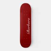 Brick Red Elegant Name | Klassische Trendy Skateboard (Vorne)