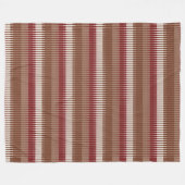 Brick Red Fleece Blanket - Retro Modern Look (Vorderseite (Horizontal))