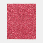 Brick Red Glitzer Fleecedecke (Vorderseite)
