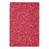 Brick Red Glitzer Mini Klemmbrett (Rückseite)