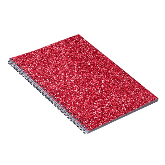 Brick Red Glitzer Notizblock (Rechte Seite)