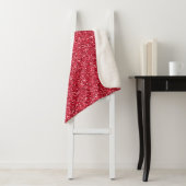 Brick Red Glitzer Sherpadecke (Beispiel)