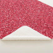 Brick Red Glitzer Sherpadecke (3/4)