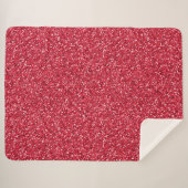 Brick Red Glitzer Sherpadecke (Vorderseite (Horizontal))