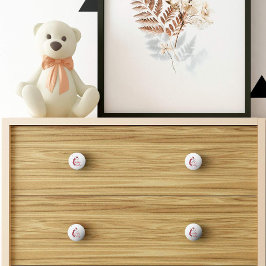 Brick Red Ich fühle mich Knitty, Oh, so knitty Keramikknauf