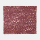 brick red marble print fleecedecke (Vorderseite (Horizontal))