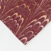 brick red marble print fleecedecke (Ecke)