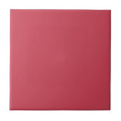 Brick Red Solid Color | Classic | elegant Fliese (Vorderseite)
