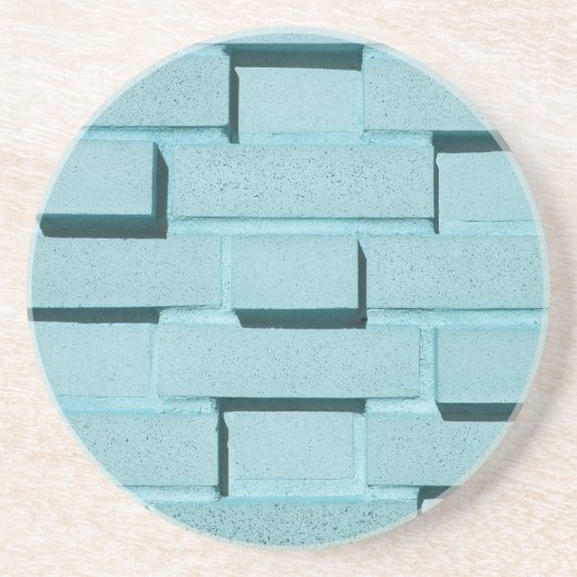 Brick, Rock, Stone Series - Aqua Brick Untersetzer (Vorne)