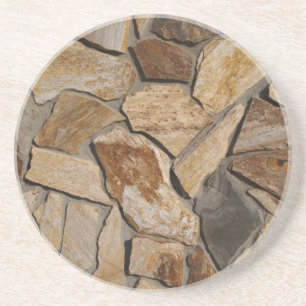 Brick, Rock, Stone Series---Flat Stone Coaster Sandstein Untersetzer
