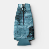 Brick-Rose 01 Light Blue-Bottle Cooler Flaschenkühler (Rückseite)