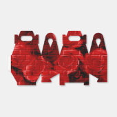 Brick-Rose 02 Red-Gable Style Favor Box Geschenkschachtel (Ungefaltet)