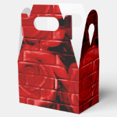 Brick-Rose 02 Red-Gable Style Favor Box Geschenkschachtel (Geöffnet)