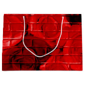 Brick-Rose 02-Rot- Zazzle-Geschenktaschen Große Geschenktüte (Vorderseite)