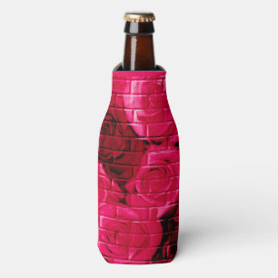Brick Rose-06-Pink-Drink Flasche Cooler-Koozie Flaschenkühler
