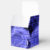Brick-Rose 07-Dunkle Blue-Square-Gastgeschenk-Box Geschenkschachtel (Geöffnet)