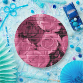 Brick-Rose 10 Pflaumenpapier-Party-Teller Pappteller (Party)