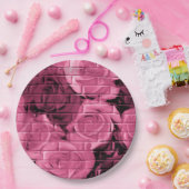 Brick-Rose 10 Pflaumenpapier-Party-Teller Pappteller (Party)