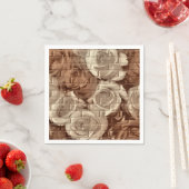 Brick Rose 13 Brown-Paper Cocktail Napkins Serviette (Beispiel)