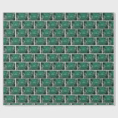 Brick Snowflake Geschenkpapier (Flach)