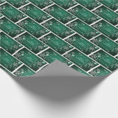 Brick Snowflake Geschenkpapier (Ecke)