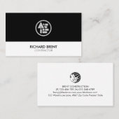 Brick Stone Construction Business Card Visitenkarte (Vorne/Hinten)