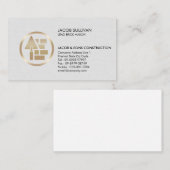 Brick Stone Mason Masonry Construction Visitenkarte (Vorne/Hinten)