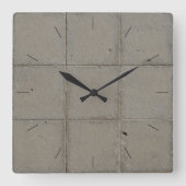 BRICK TILES | Industrieeinrichtung Quadratische Wanduhr (Vorderseite)