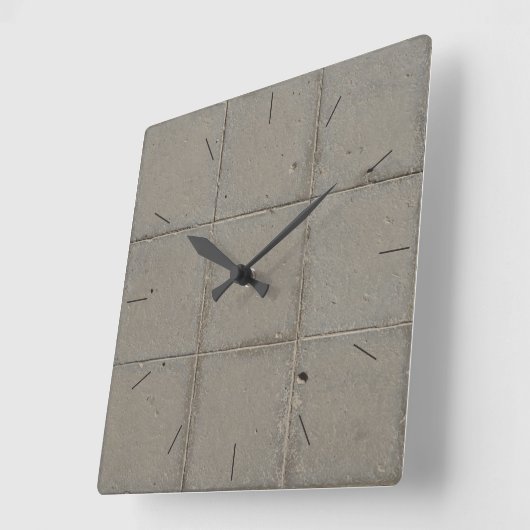 BRICK TILES | Industrieeinrichtung Quadratische Wanduhr (Winkel)