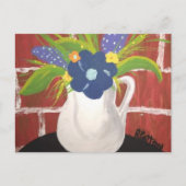 Brick Vase Card 12x18 Postkarte (Vorderseite)