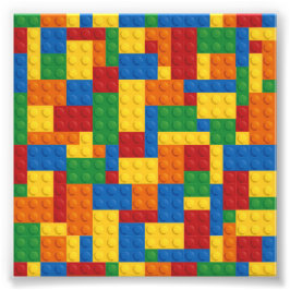 Brick Vector Graphic COLORFUL RECTANGLES SQU Fotodruck