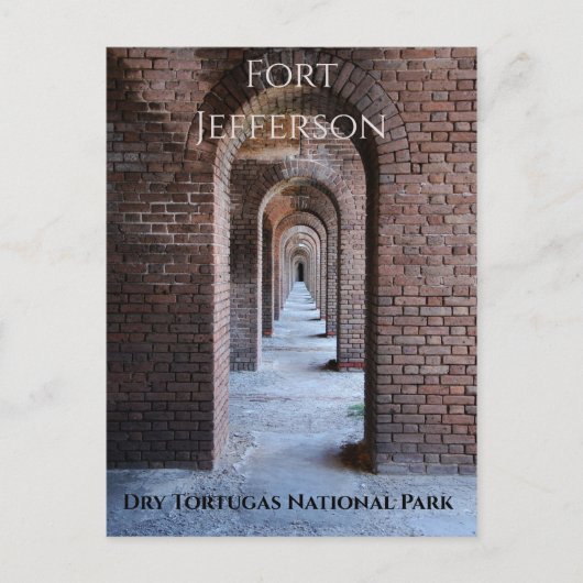 Brick Walkway Arches, Fort Jefferson, Dry Tortugas Postkarte (Vorderseite)